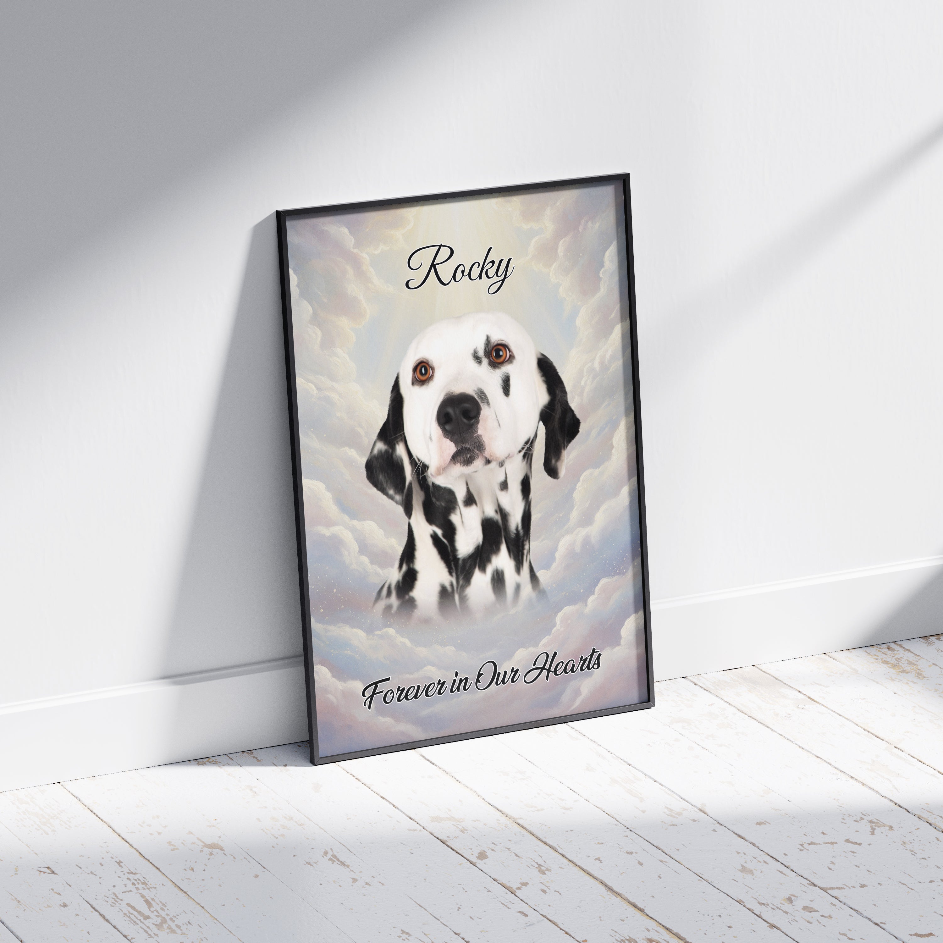 Angel Pet Memorial Portrait

Minnesporträtt för Husdjur
