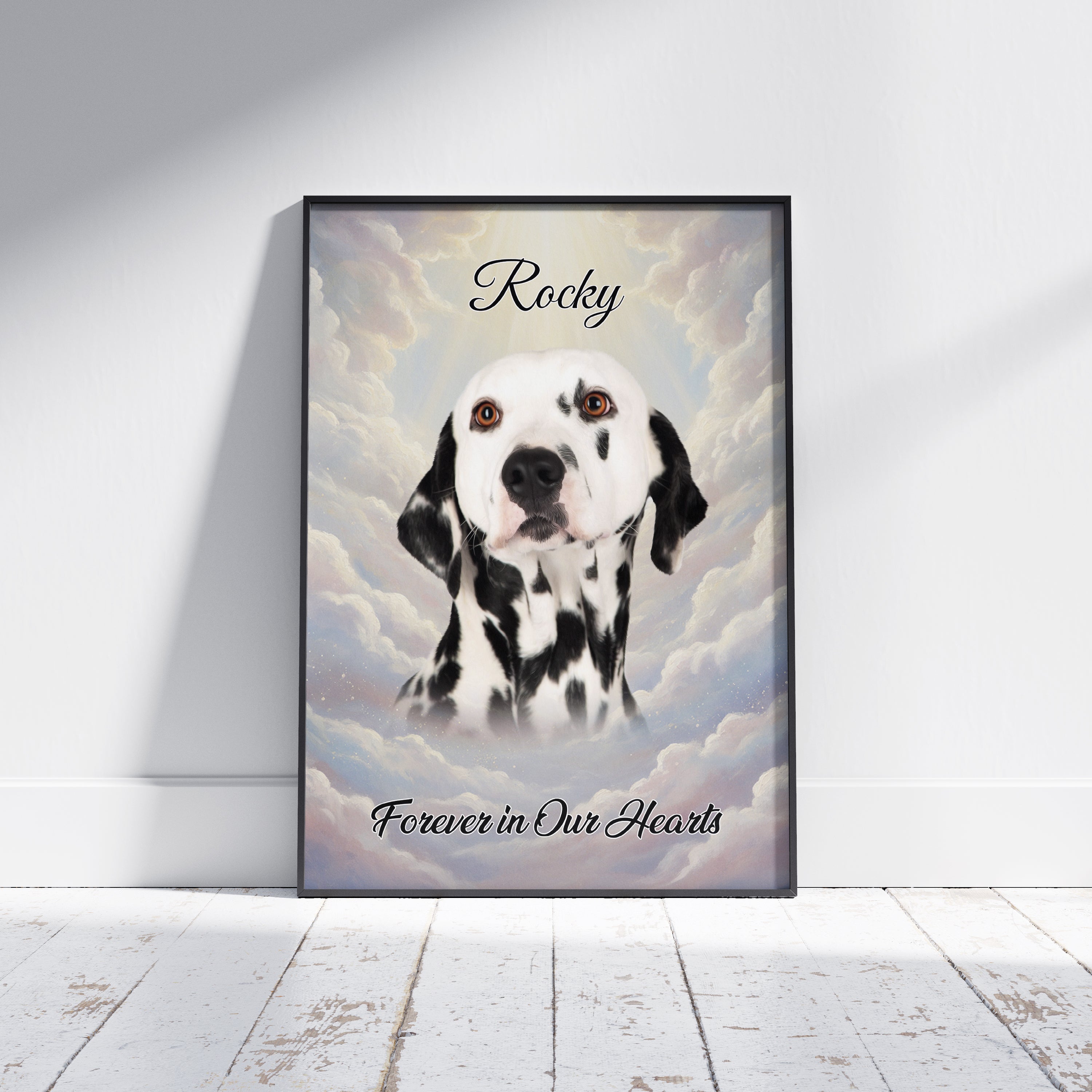 Angel Pet Memorial Portrait

Minnesporträtt för Husdjur