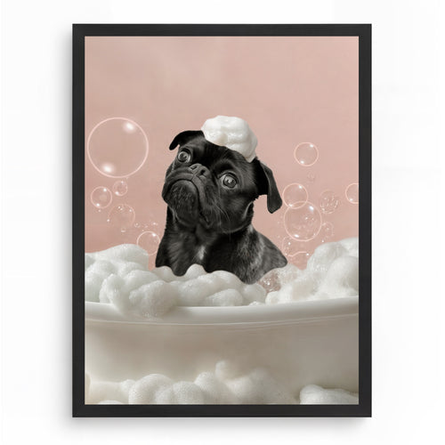 Bubbelbad – Roligt Husdjursporträtt