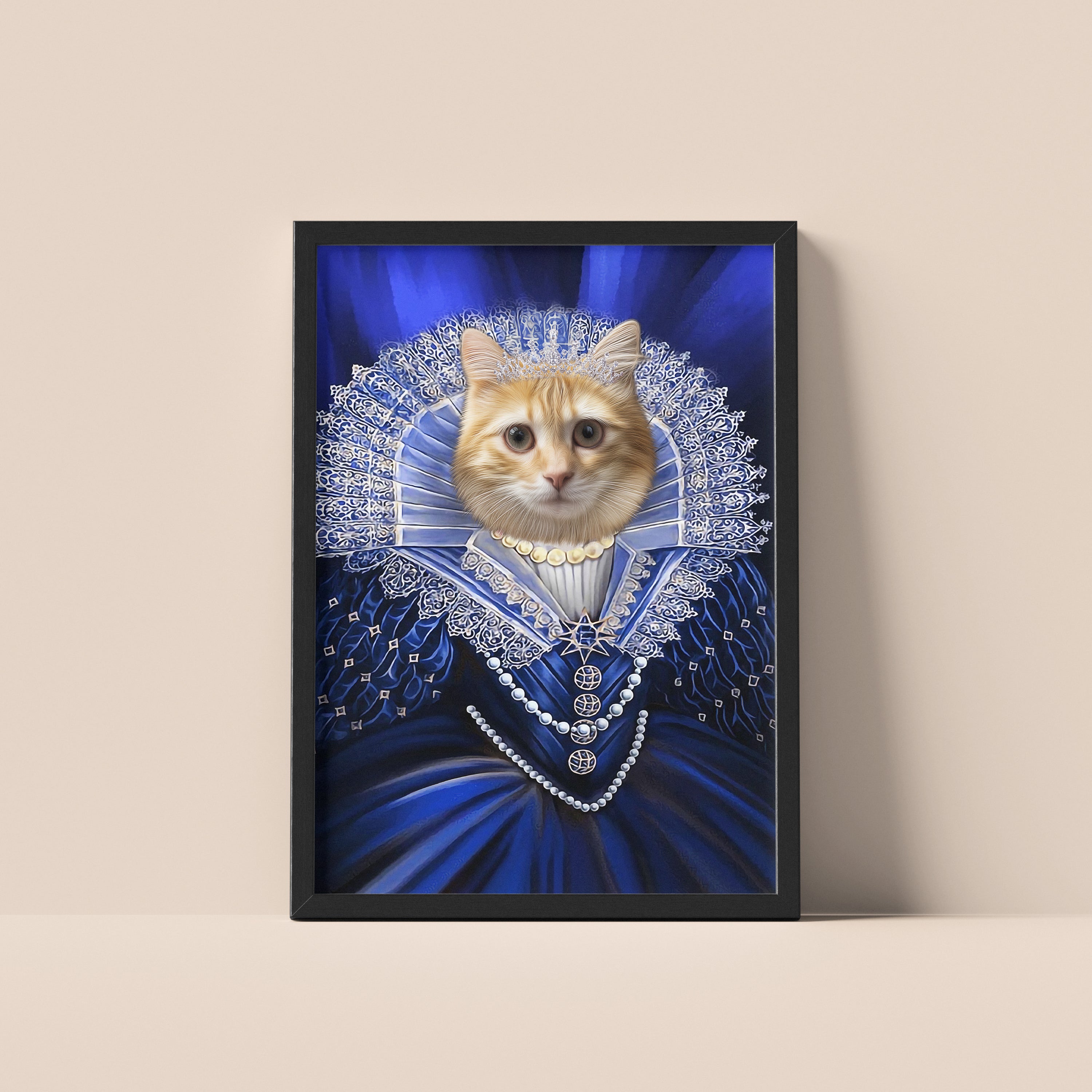 Blue Regency – Royal Pet Portrait

Blå Regency – Kungligt Husdjursporträtt