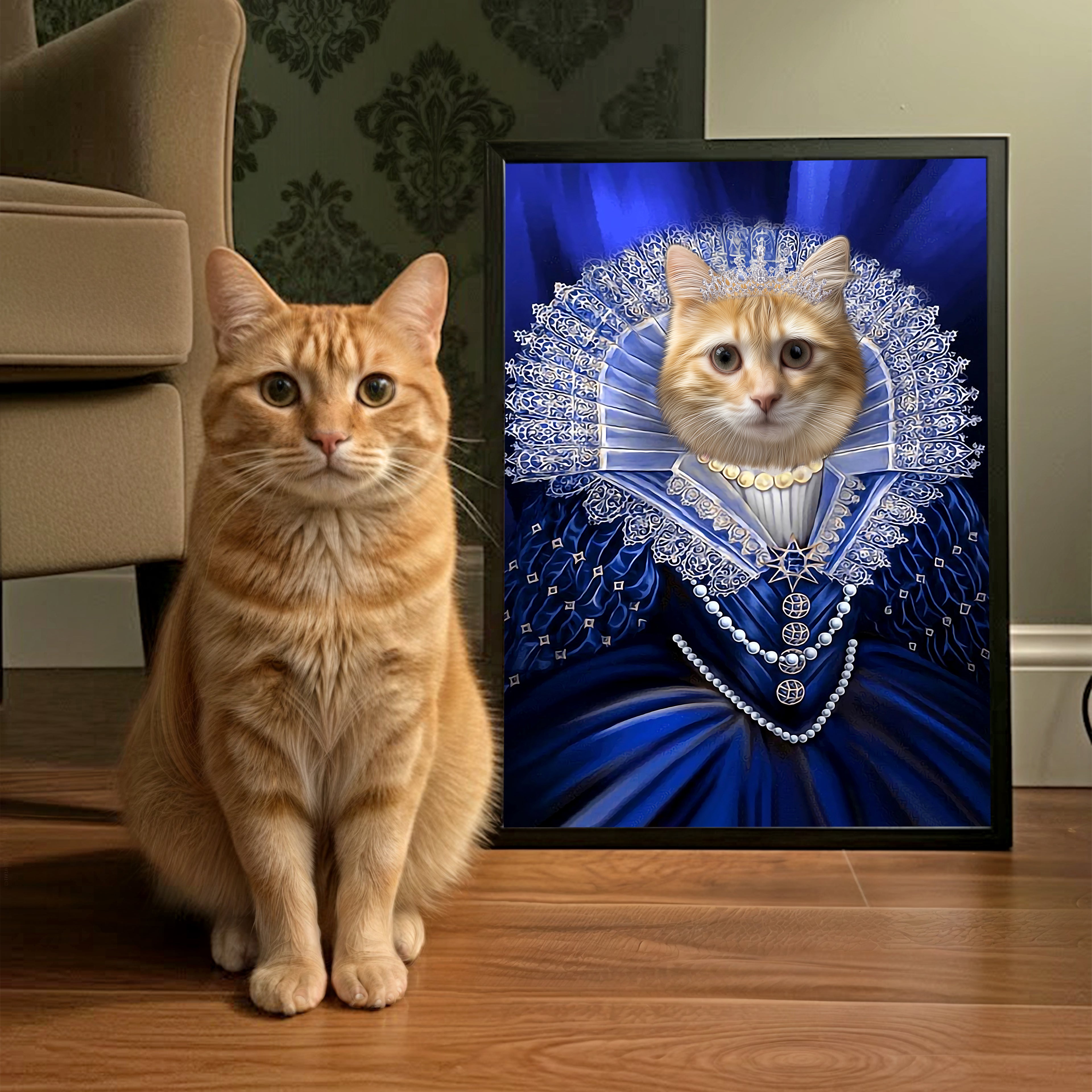 Blue Regency – Royal Pet Portrait

Blå Regency – Kungligt Husdjursporträtt