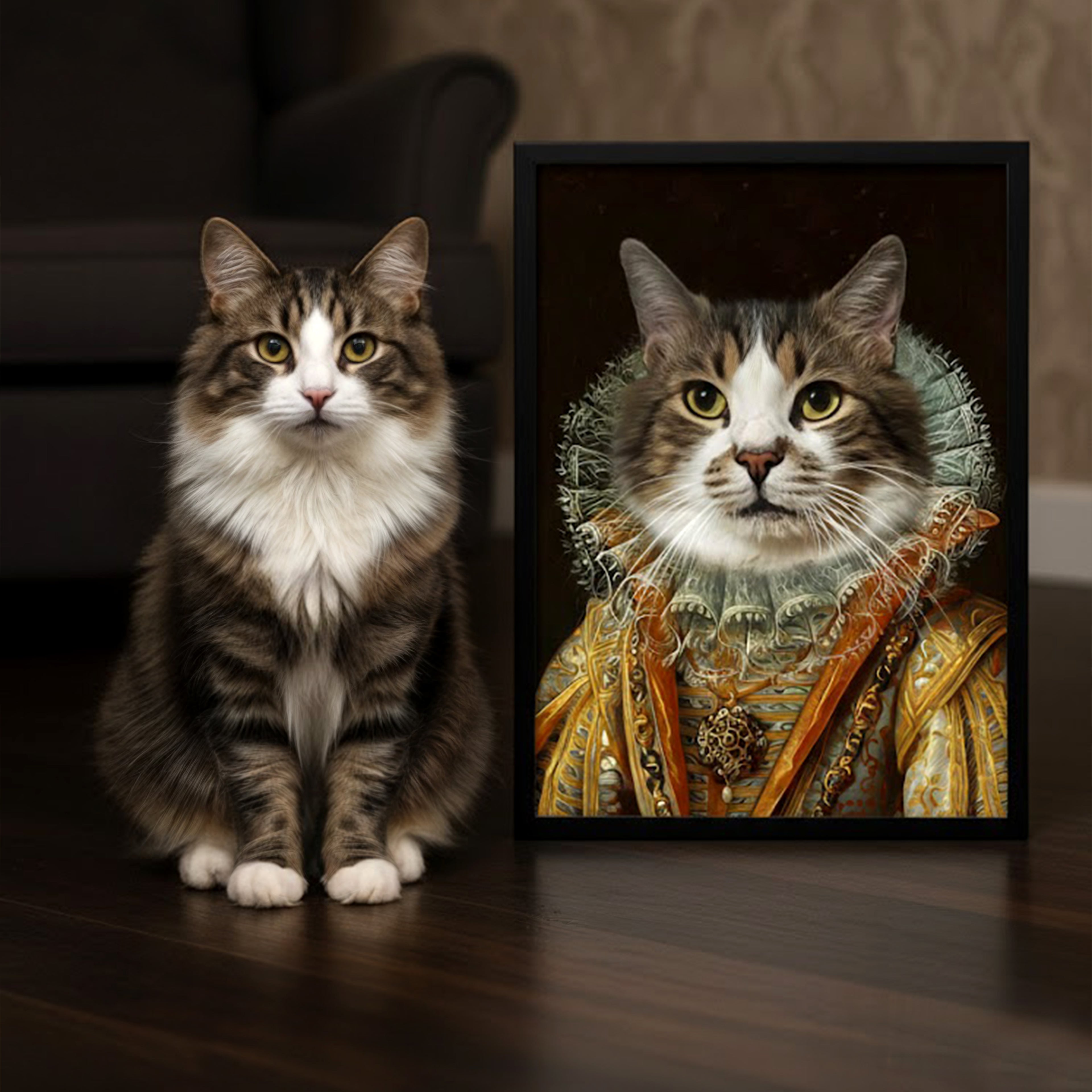 Golden Regency – Royal Pet Portrait	Gyllene Regency – Kungligt Husdjursporträtt