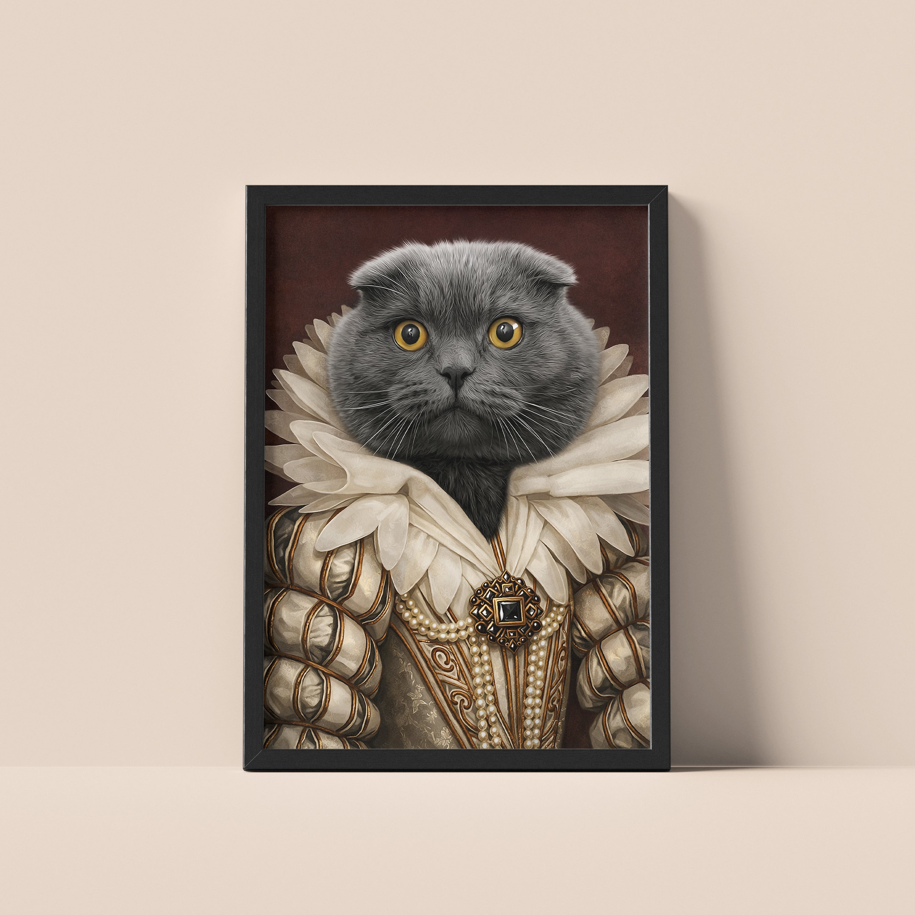 Classic Regency – Royal Pet Portrait	Klassisk Regency – Kungligt Husdjursporträtt