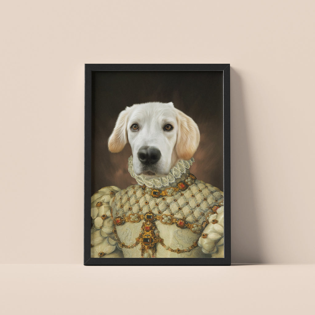 Golden Elegance – Royal Pet Portrait	Gyllene Elegans – Kungligt Husdjursporträtt
