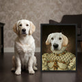 Golden Elegance – Royal Pet Portrait	Gyllene Elegans – Kungligt Husdjursporträtt
