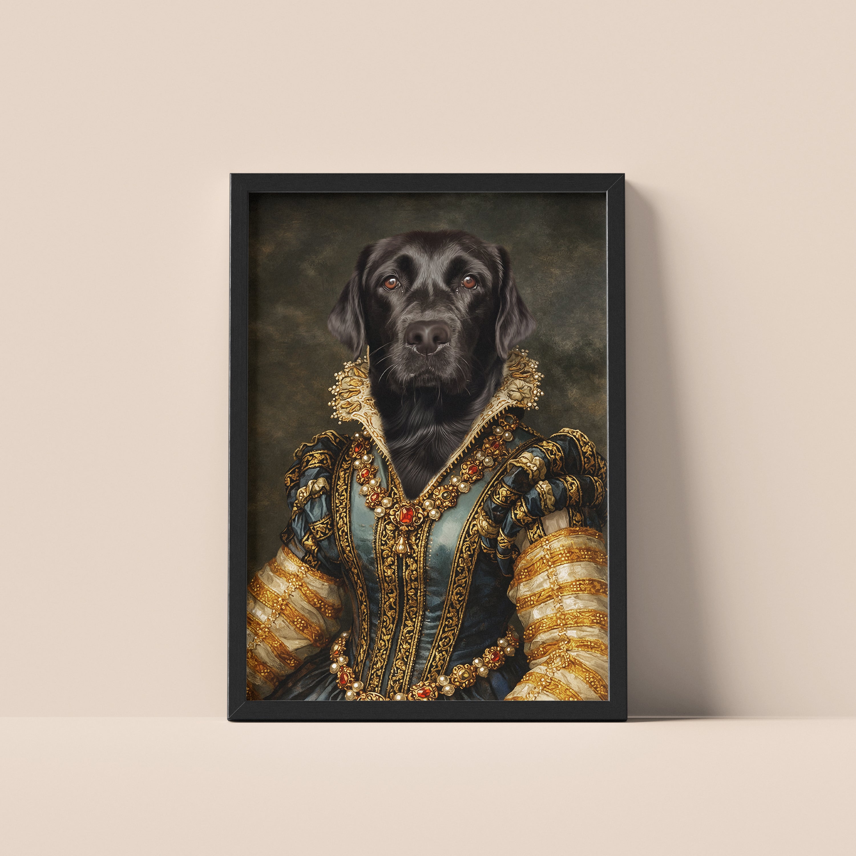 Golden Prestige – Royal Pet Portrait	Gyllene Prestige – Kungligt Husdjursporträtt
