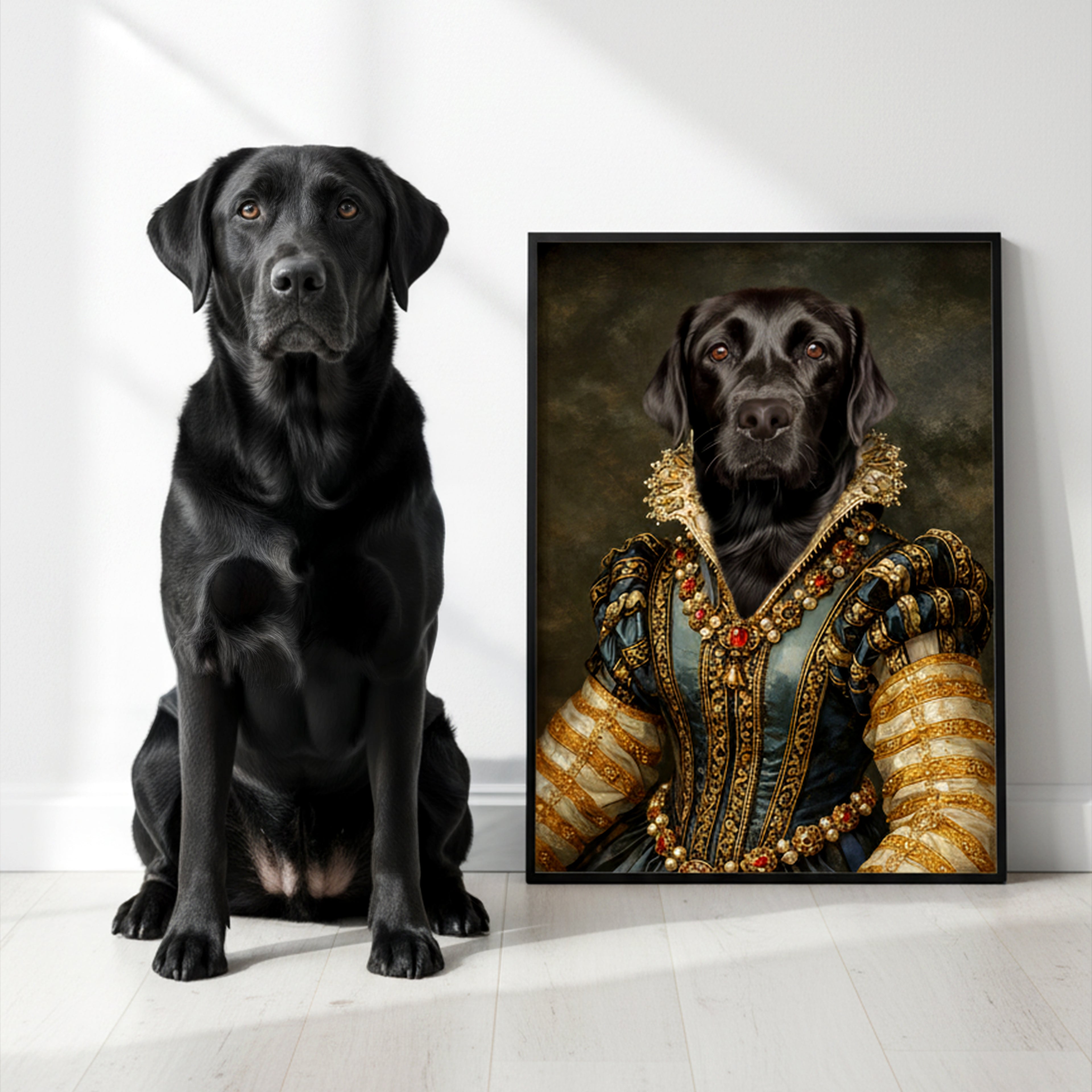 Golden Prestige – Royal Pet Portrait	Gyllene Prestige – Kungligt Husdjursporträtt
