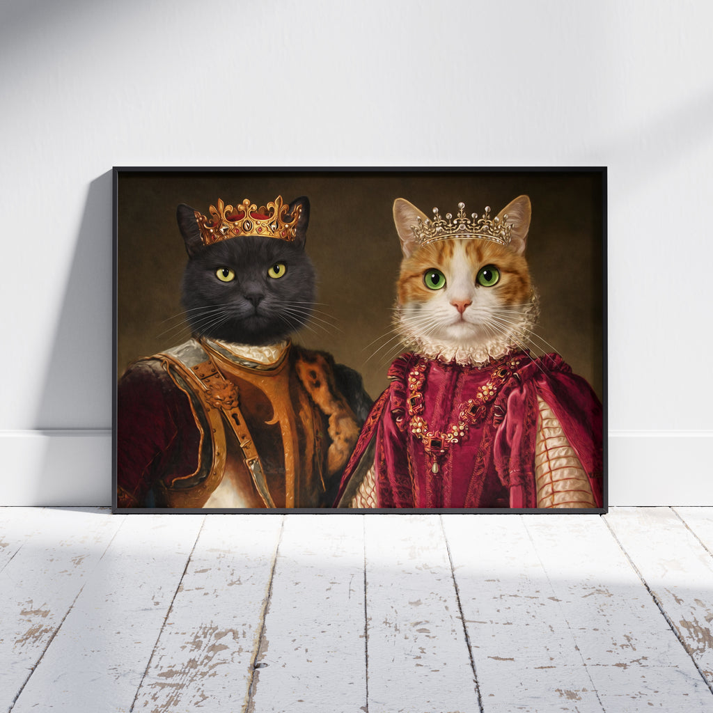 The Royal Pair – Multi Pet Portrait	Det Kungliga Paret – Husdjursporträtt för Flera