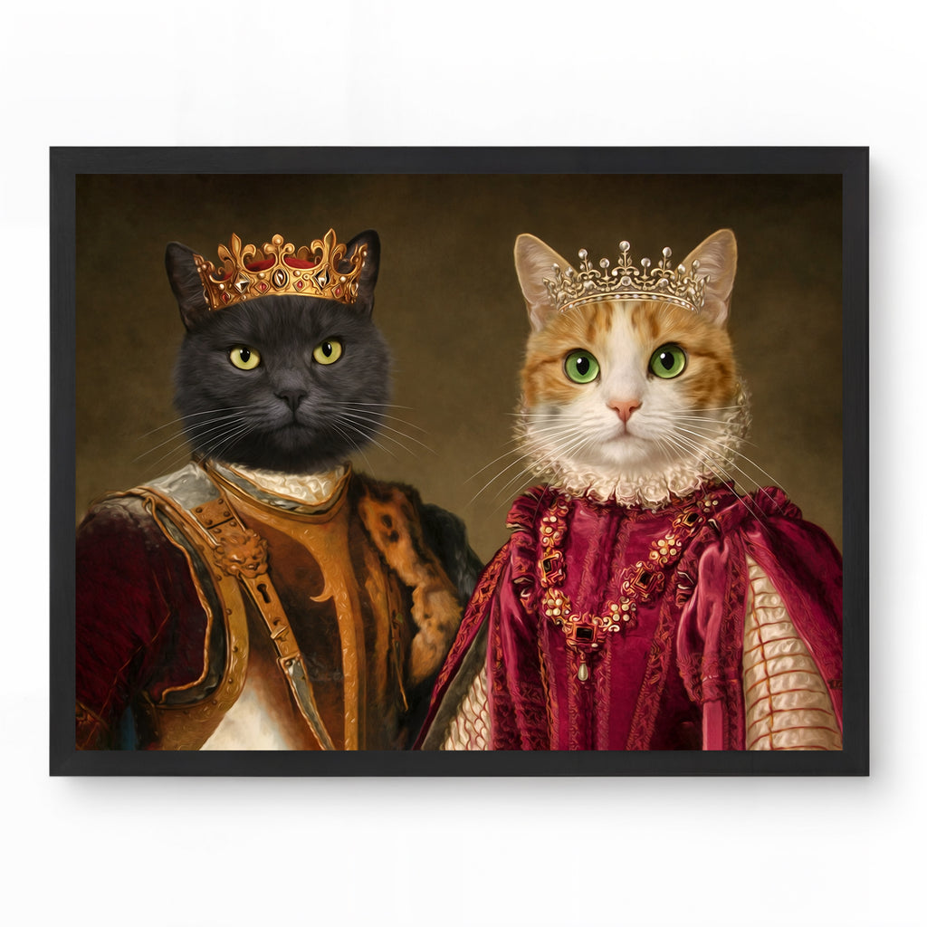 The Royal Pair – Multi Pet Portrait	Det Kungliga Paret – Husdjursporträtt för Flera