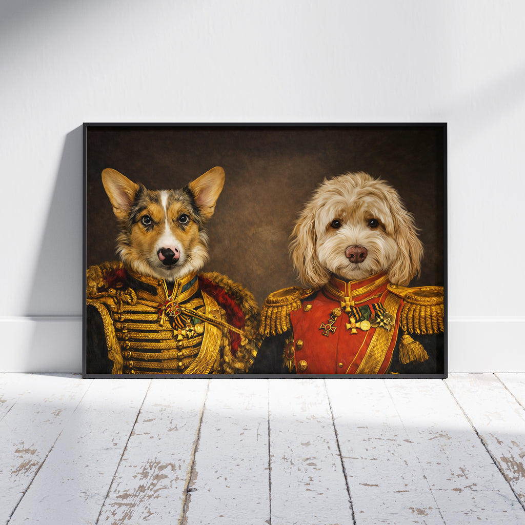 Royal Brotherhood – Multi Pet Portrait	Kungligt Brödraskap – Husdjursporträtt för Flera