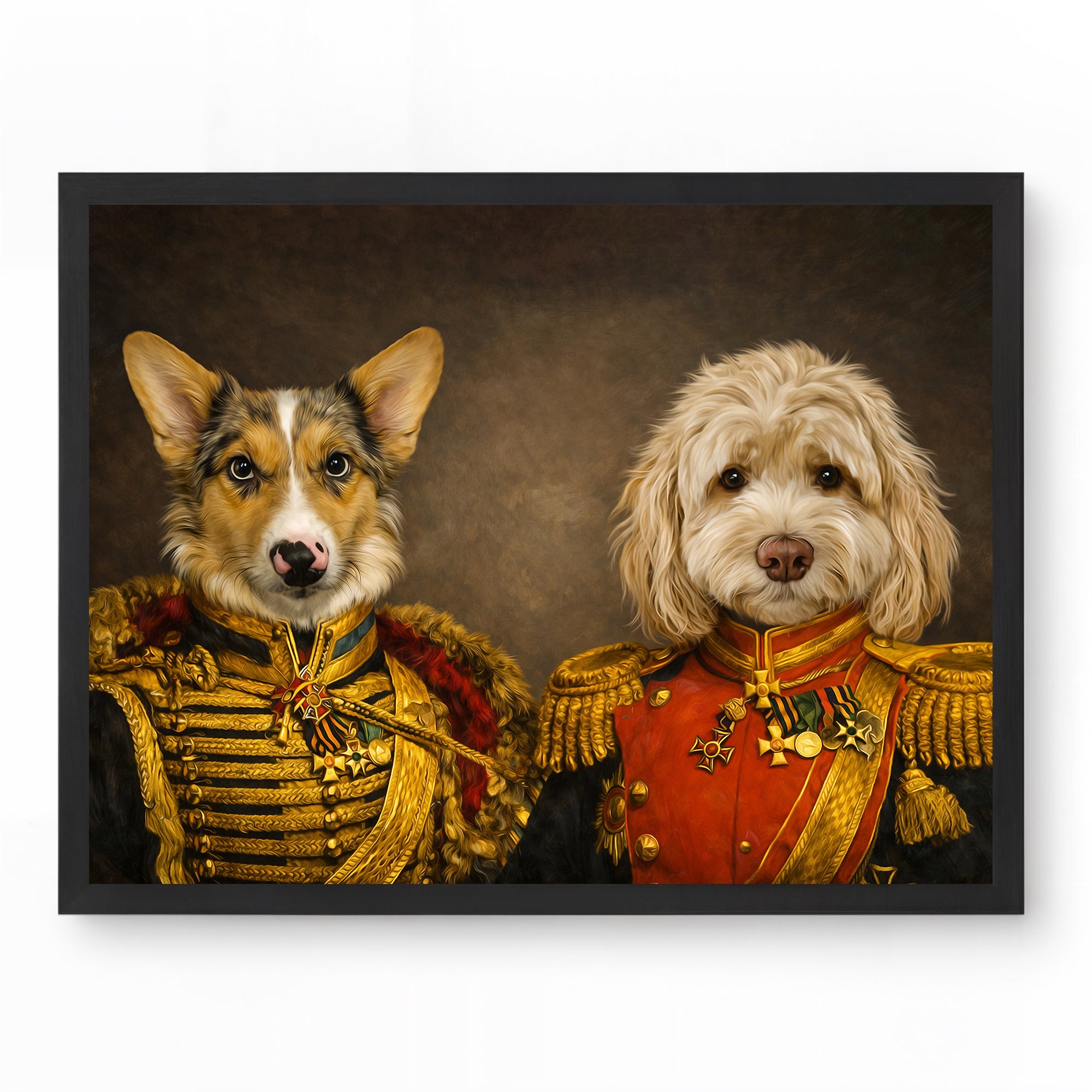 Royal Brotherhood – Multi Pet Portrait	Kungligt Brödraskap – Husdjursporträtt för Flera