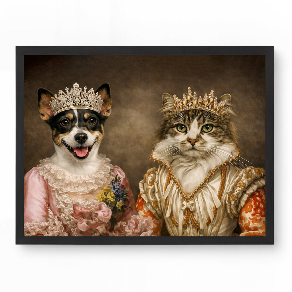 Royal Harmony – Multi Pet Portrait	Kunglig Harmoni – Husdjursporträtt för Flera