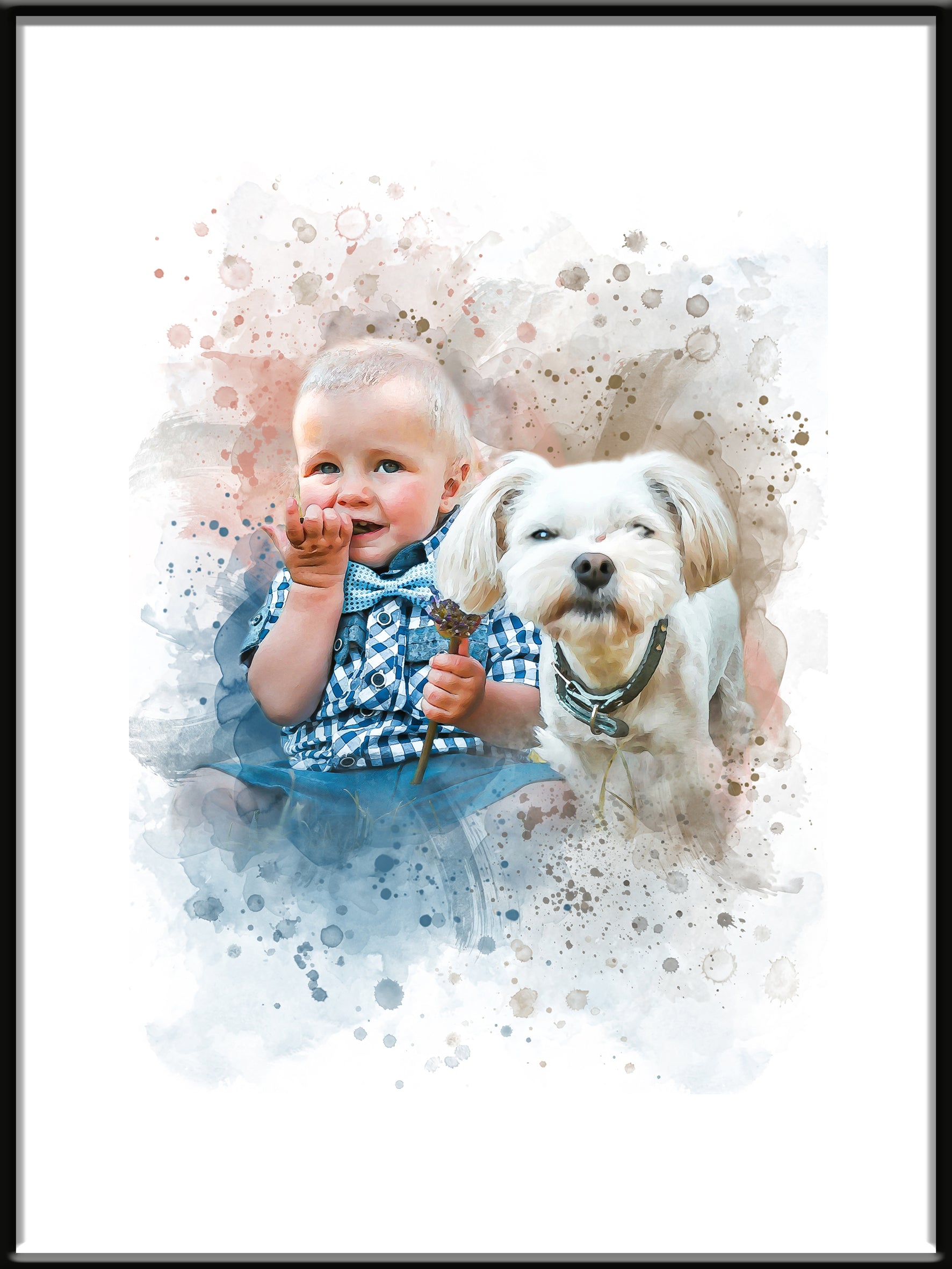 Watercolor Pet & Owner Portrait

Akvarellporträtt av Person & Husdjur