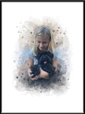 Watercolor Pet & Owner Portrait

Akvarellporträtt av Person & Husdjur