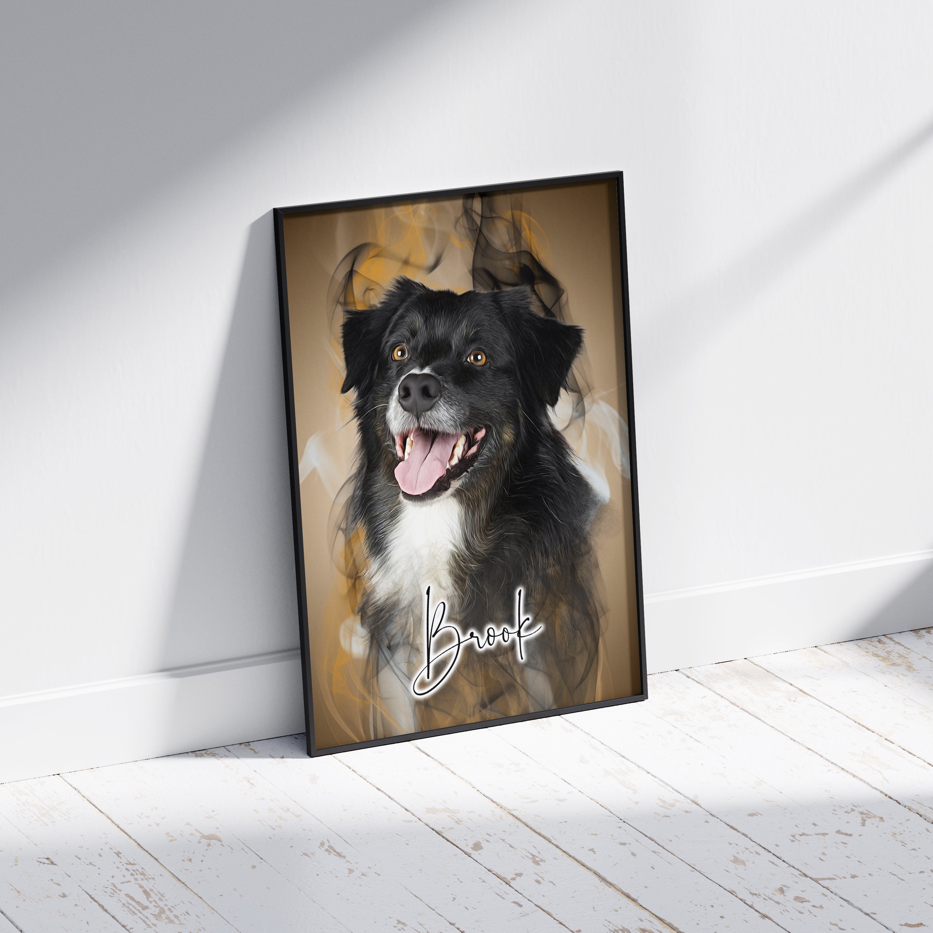 Gyllene Rök – Husdjursporträtt i Konstnärlig Stil