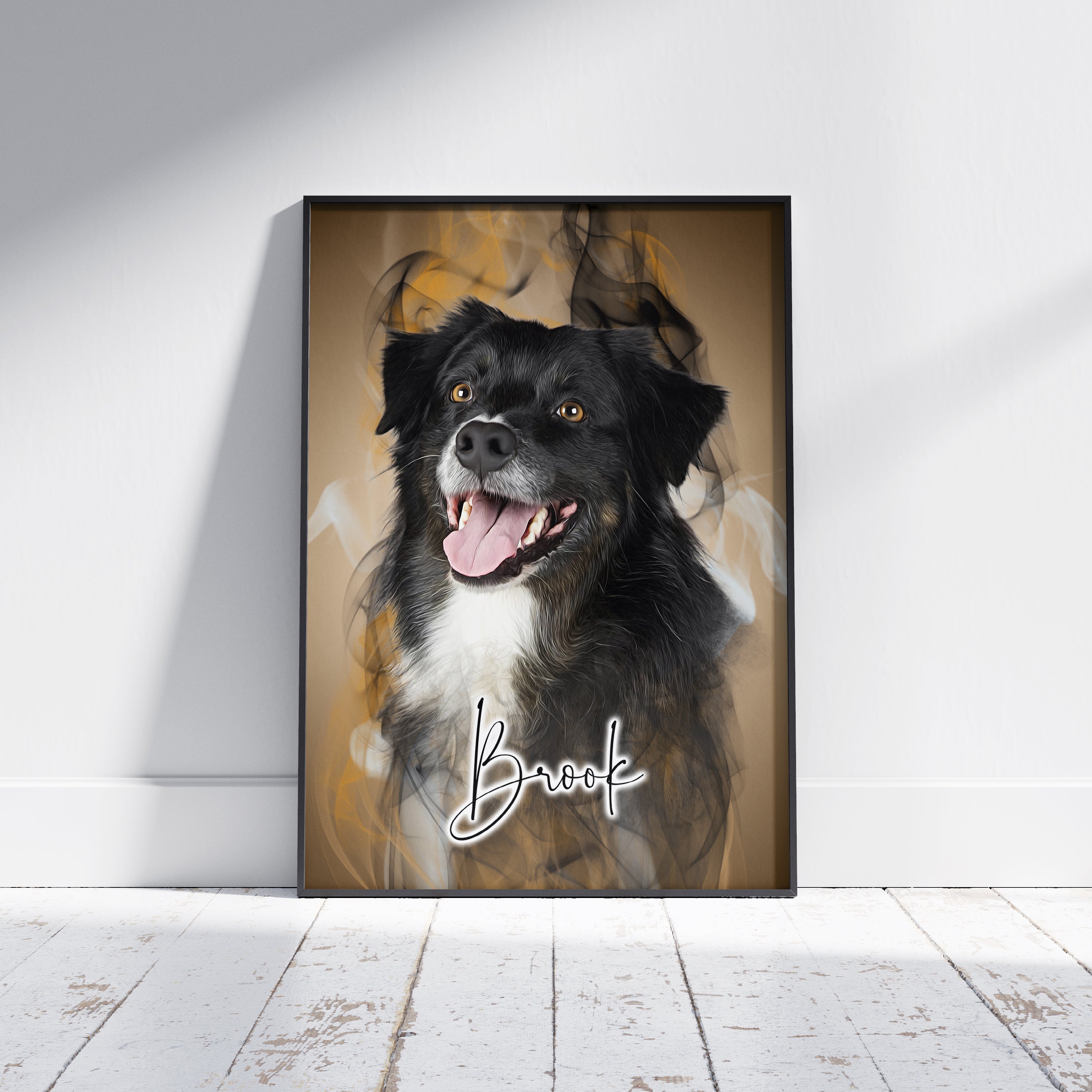 Gyllene Rök – Husdjursporträtt i Konstnärlig Stil