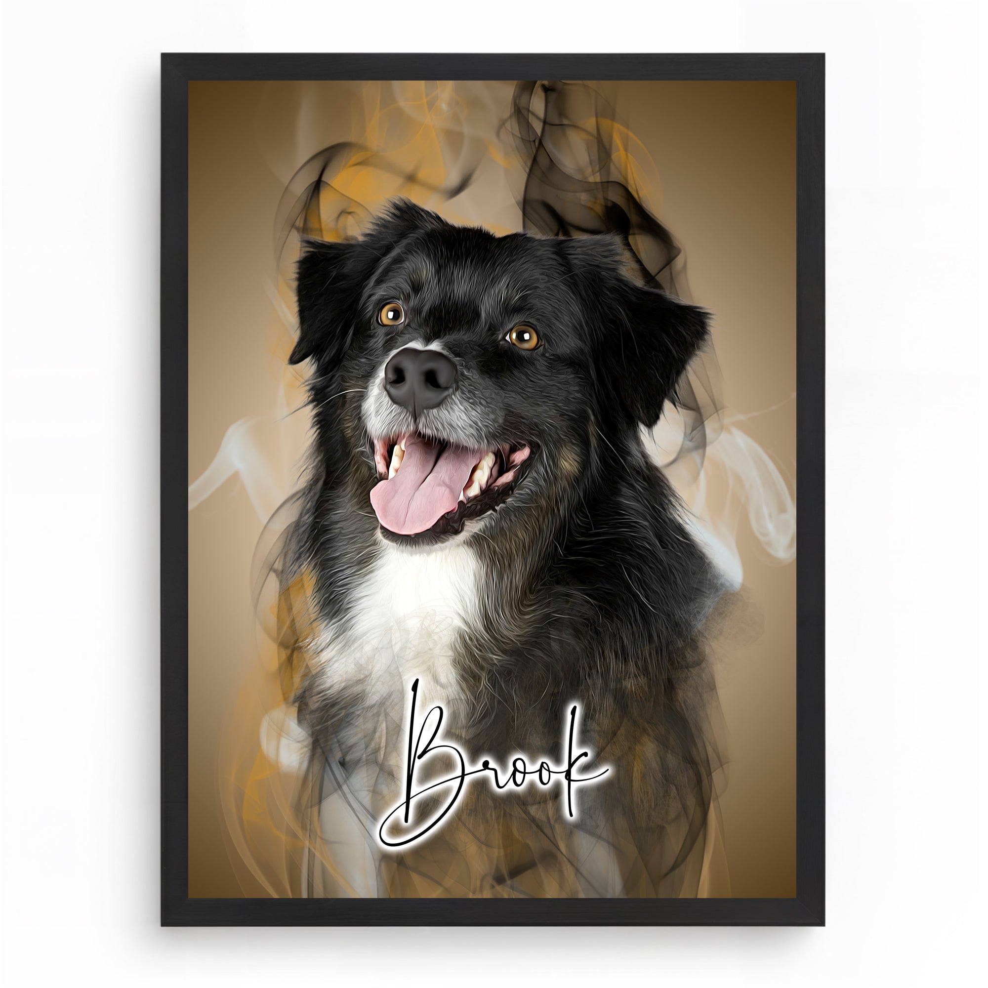 Gyllene Rök – Husdjursporträtt i Konstnärlig Stil