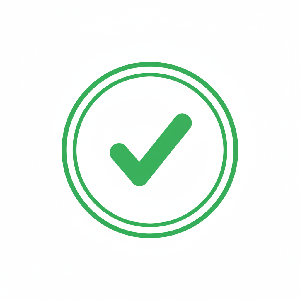 Approved Icon - Green with Circle