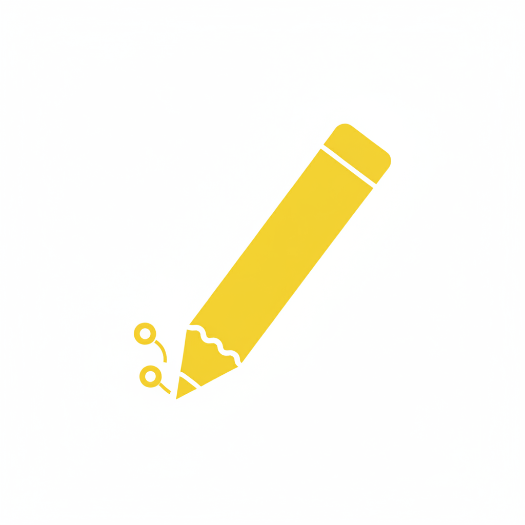 Illustrator Pencil Icon - Yellow