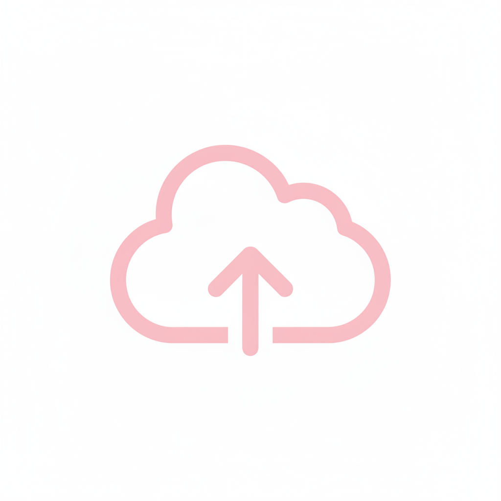 Upload Image Icon - Pink